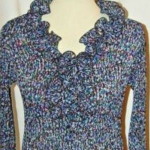 Sunny Leigh long sleeve blouse Size Small Black